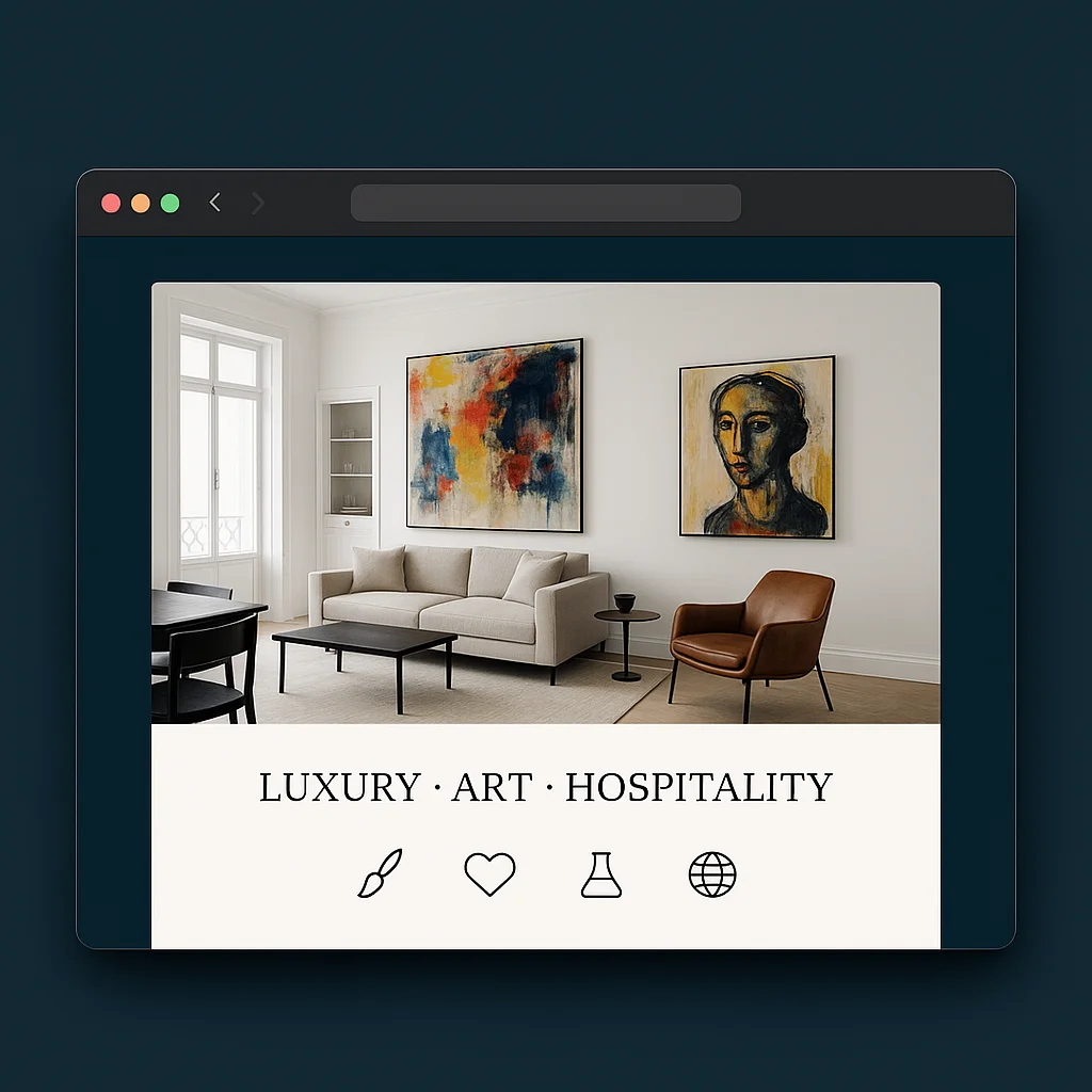 Art Apart brand strategy with four pillars