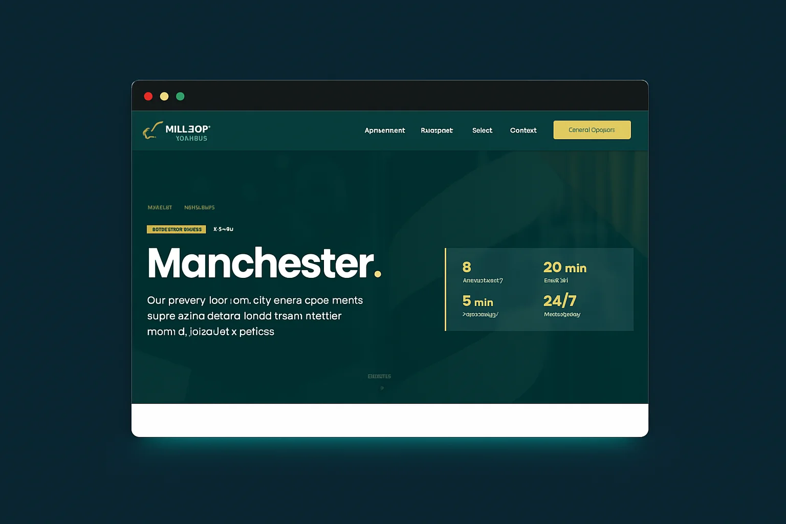 Hilltop Manchester location landing page