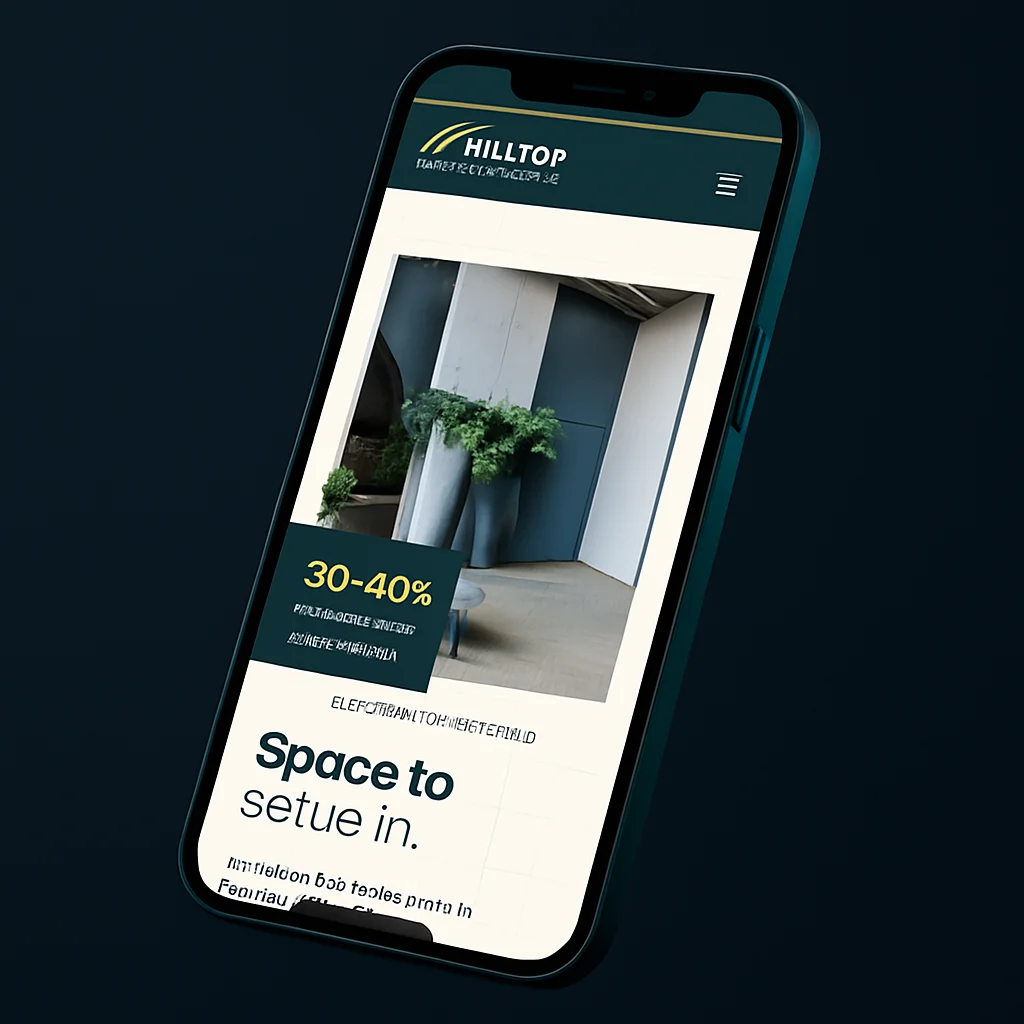 Hilltop mobile-first website design