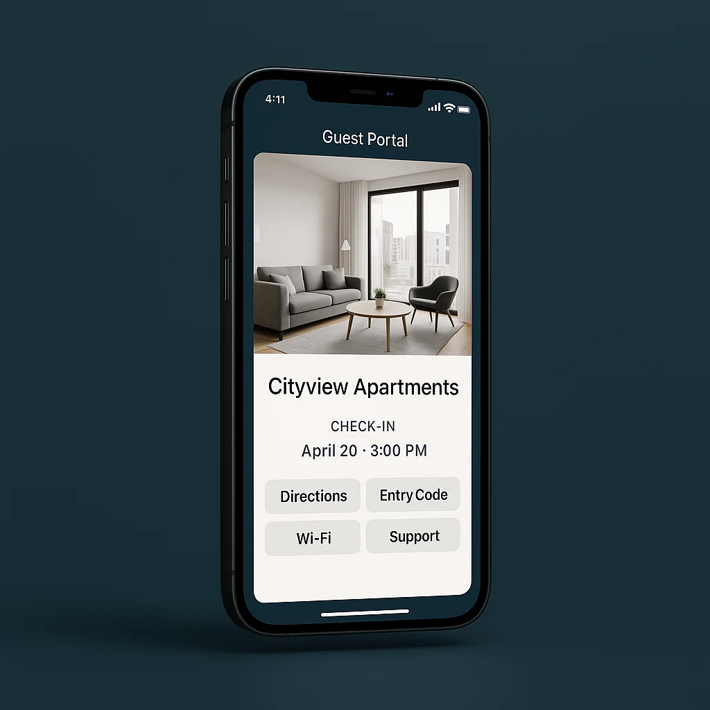 Roomspace guest portal mobile app
