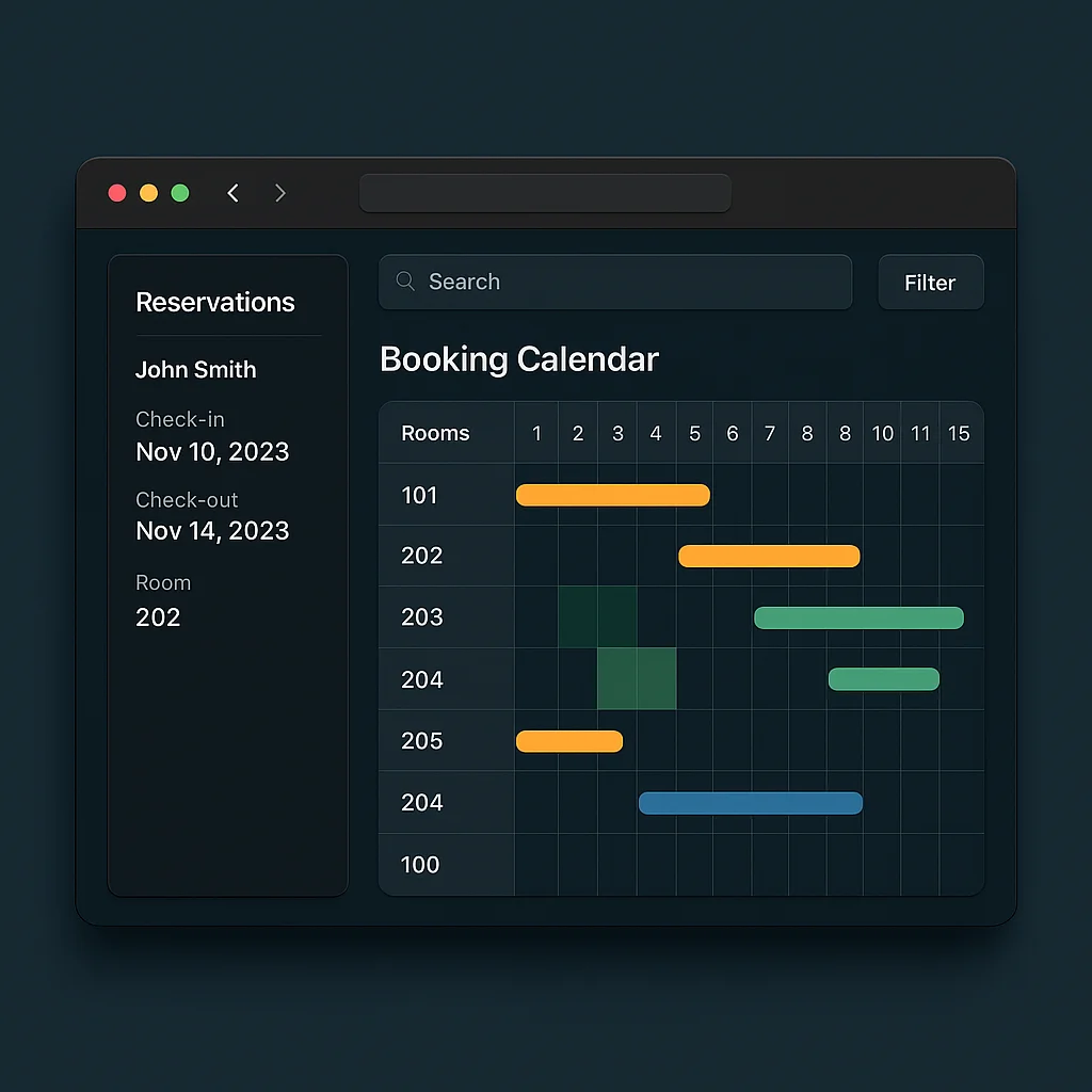 TAS FiveStar reservations system