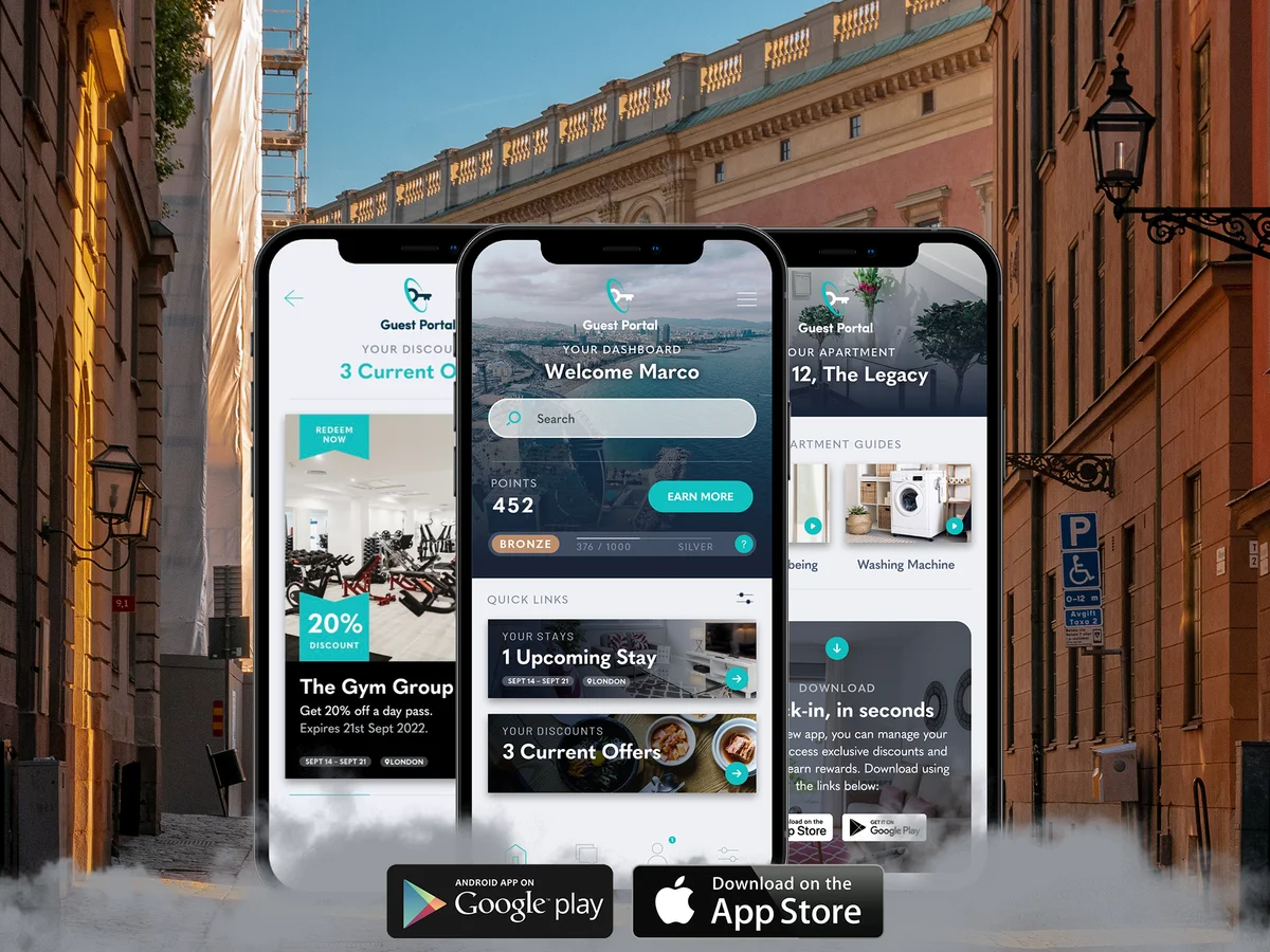 AI Guest Portal interface